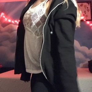 Thick black jacket